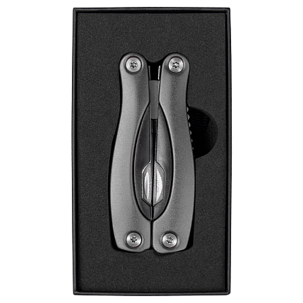 Мультитул Tools Birmingham (мультиинструмент) 11 в 1 c чехлом, в подарочной коробке, серый