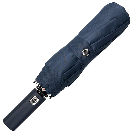 Зонт складной автоматический,  Forest Lotus, диаметр 117 см,  9 панелей, в подарочной коробке, темно- синий