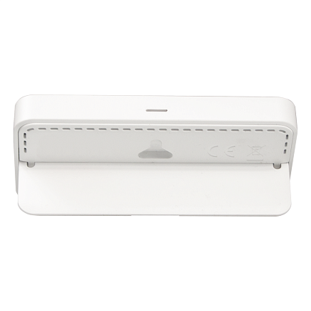 Часы настольные Chronos с термометром и гигрометром, с ж/к дисплеем, белые