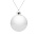 Елочный шар Finery Gloss, 8 см, глянцевый белый_8 см