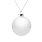 Елочный шар Finery Gloss, 8 см, глянцевый белый_8 СМ