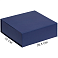 Подарочная коробка, размер 25*21*8,5 см, Solution Prestige Linen с магнитным клапаном, темно-синяя small_img_1