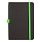 Блокнот Forest  Alfa Orion Rosewood А5, недатированный, в твердой обложке, темно-серый с зеленой резинкой и петлей для ручки_ТЕМНО-СЕРЫЙ 1
