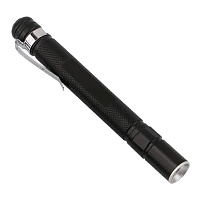 Фонарь Tools Dinan, алюминиевый, с клипсой, черный