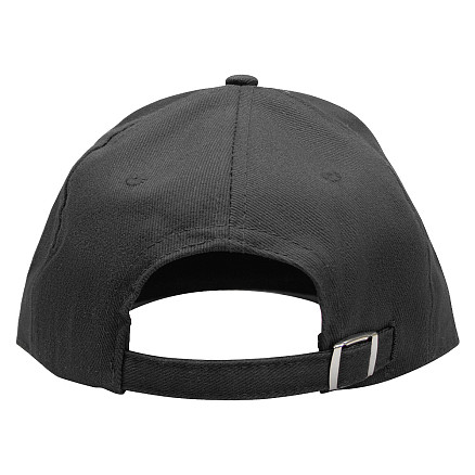 Кепка 6-панельная Oxford 300, c белым сендвичем, черная