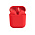 Наушники беспроводные  Bluetooth littlePods софт-тач покрытие, красный_красный