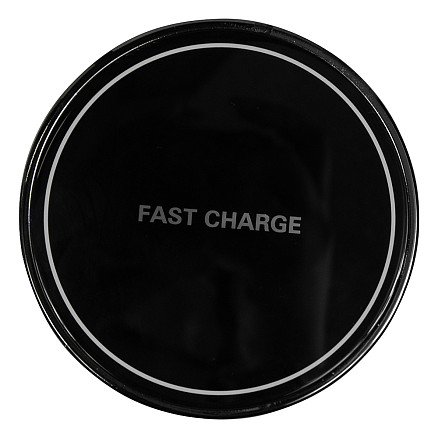 Настольная беспроводная зарядка MyEnergy 15 watt,  черная, в подарочной упаковке