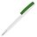 Ручка шариковая, пластиковая, белая/зеленая 348 Zorro_БЕЛЫЙ/ЗЕЛЕНЫЙ 348