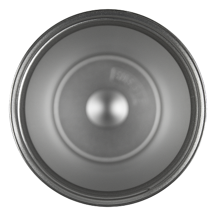 Термокружка Cosmostar металлическая, 550 мл, черная с серебром в тубусе