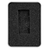 Футляр Shine для флеш накопителя металлический, размер 11,5*8,5 см, серебристый