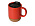 Кружка Denpasar с пробковым дном и крышкой, цветная с двух сторон, красный_красный матовый