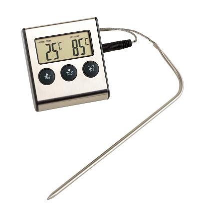 Кухонный термометр GOURMET, серый, серебристый