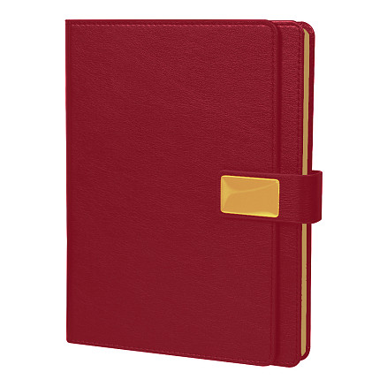 Ежедневник в суперобложке Country Alfa Mocco Business Edition B5, полутвердый, бордовый с золотом
