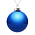 Елочный шар Finery Gloss, 10 см, глянцевый синий_10 см