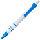 Ручка шариковая, пластиковая, белая/светло-синяя small_img_2