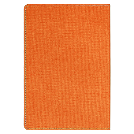 Ежедневник Flexy Viva Latte Sand Color A5, серый с оранжевым, недатированный, в гибкой обложке