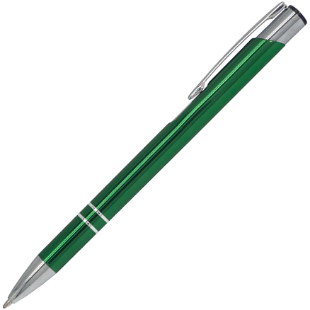 Ручка шариковая Legend, металлическая, зеленая