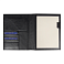 Суперобложка из натуральной кожи Universal leather размер А5+ , черная,  с блокнотом small_img_2