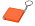 Брелок-рулетка, 1 м., оранжевый_оранжевый/серебристый