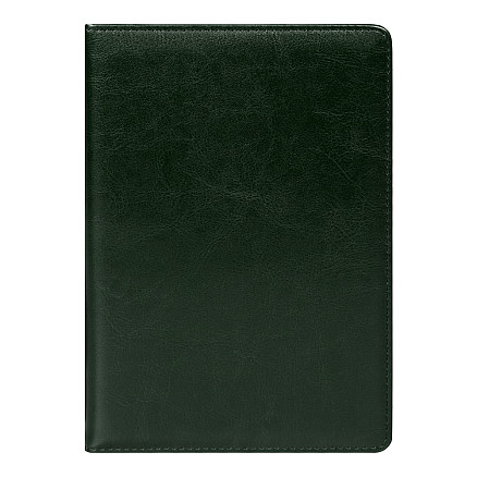 Ежедневник City Nebraska Tennessee A5, недатированный, зеленый с золотистым