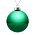 Елочный шар Finery Gloss, 10 см, глянцевый зеленый_10 см