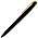 Ручка шариковая, пластиковая софт-тач, Zorro Color Mix, черная/желтая_черный/желтый