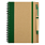 Блокнот B6 Easy Way, на пружине, в твердой обложке, c ручкой, зеленый_ЗЕЛЕНЫЙ