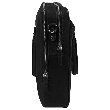 Портфель для ноутбука Vancouver Leather из натуральной кожи, черный
