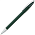 Ручка шариковая, пластик, металл, темно-зеленый/серебро_темно-зеленый