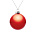 Елочный шар Finery Gloss, 8 см, глянцевый красный_8 см