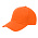 Кепка 5- панельная Oxford 300, c оранжевым сендвичем, оранжевая_оранжевый