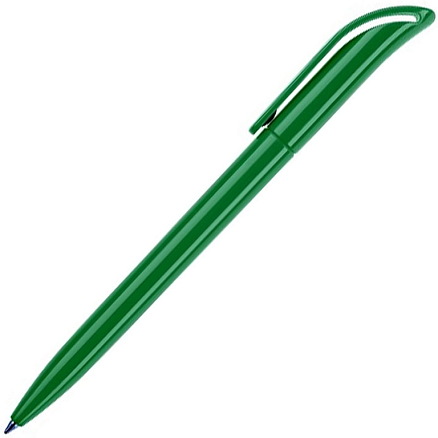 Ручка шариковая, пластиковая, зеленая, COCO