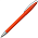 Ручка шариковая, пластик, металл, оранжевый/серебро_оранжевый