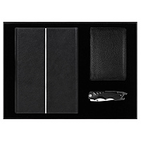 Набор подарочный Solution Prestige Trio (Ежедневник в суперобложке Country Galaxy Mocco, обложка для автодокументов Leather Sun, нож складной Tools Impression)