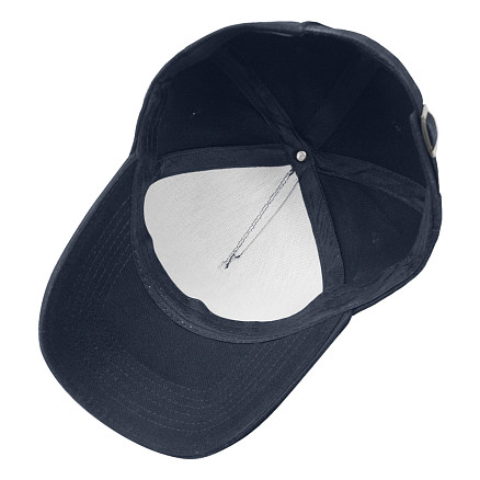 Кепка 5-панельная Oxford 300, c темно-синим сендвичем, темно-синяя