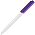 Ручка шариковая, пластик, фиолетовый Paco_белый