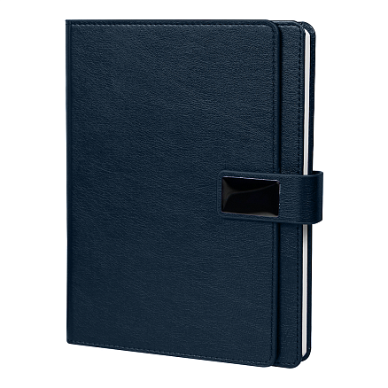 Ежедневник в суперобложке Country Alfa Mocco Business Edition B5 в подарочной коробке, синий