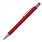 Ручка шариковая металлическаяическая со стилусом SALT LAKE софт тач, металлическая, красная_КРАСНЫЙ