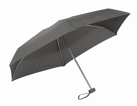 Карманный мини-зонт POCKET из алюминия, серый