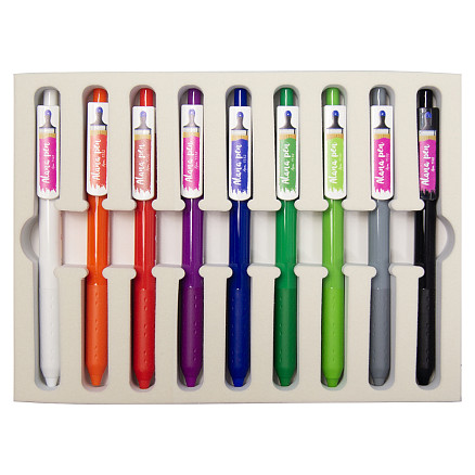 Набор шариковых ручек Print Sample №5  Alana Color (9 штук) в футляре