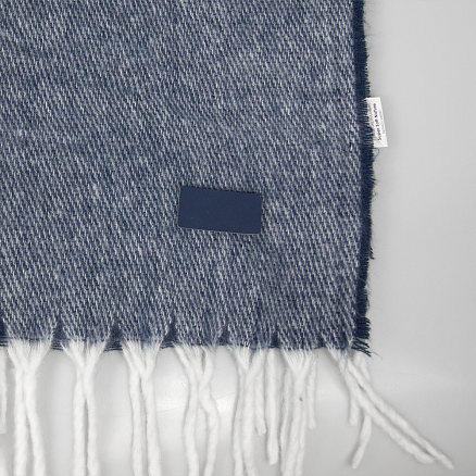 Шеврон Rectangle Latte Soft touch размер 50*20 мм, темно-синий, со скругленными углами