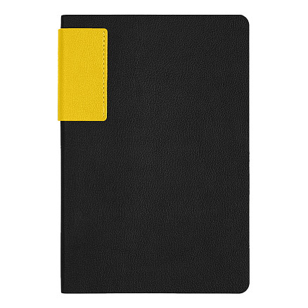 Ежедневник Flexy Star Sivilia Black Edition Color Print Sample СТС А5, черно-желтый, недатированный, в гибкой обложке