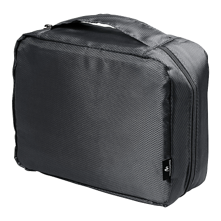 Набор подарочный Solution Prestige Quadro ( поясной кошелек, косметичка дорожная Comfort Сity Travel, косметичка дорожная Comfort Avenue, маска для сна), темно-серый