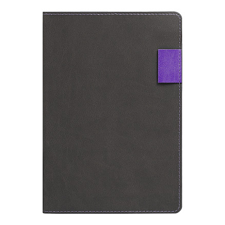 Ежедневник Flexy Freedom Latte А5, серый/фиолетовый, недатированный, в гибкой обложке