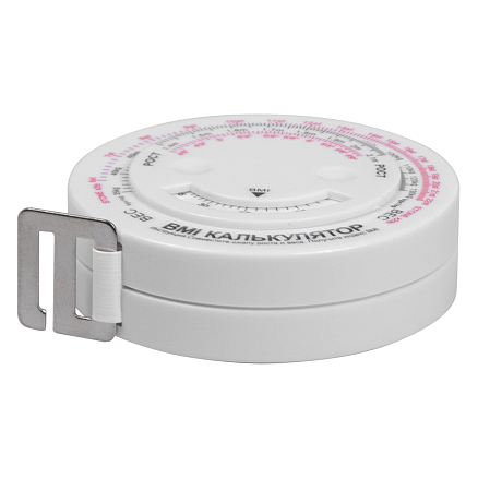 Рулетка Tools Healthy Lifestyle, 1,5 метра, белая, пластиковая, с мягкой лентой