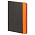 Ежедневник Flexy Viva Latte Daphne Color A5, серый/оранжевый, недатированный, в гибкой обложке_оранжевый