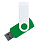 Флеш накопитель USB 2.0 Twister Сolor Mix 16GB, пластик Софт Тач/металл, зеленый/белый_ЗЕЛЕНЫЙ 7