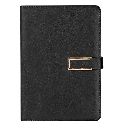 Ежедневник City Bary Mocco A5 в подарочной коробке, черный с золотистым, недатированный, в твердой обложке