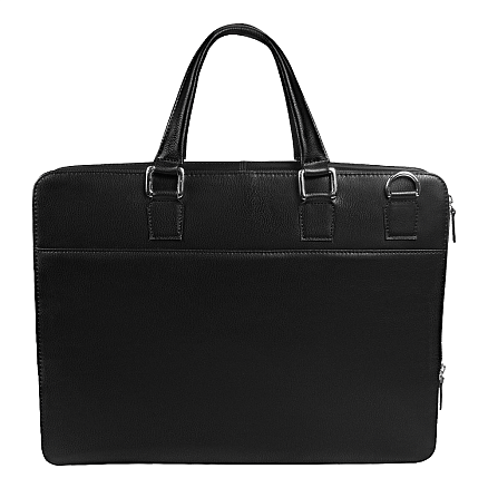 Портфель для ноутбука Stanford Leather из натуральной кожи,  черный