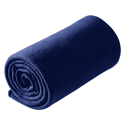 Плед дорожный флисовый Comfort Blanket Warm, синий, размер 152*127 см